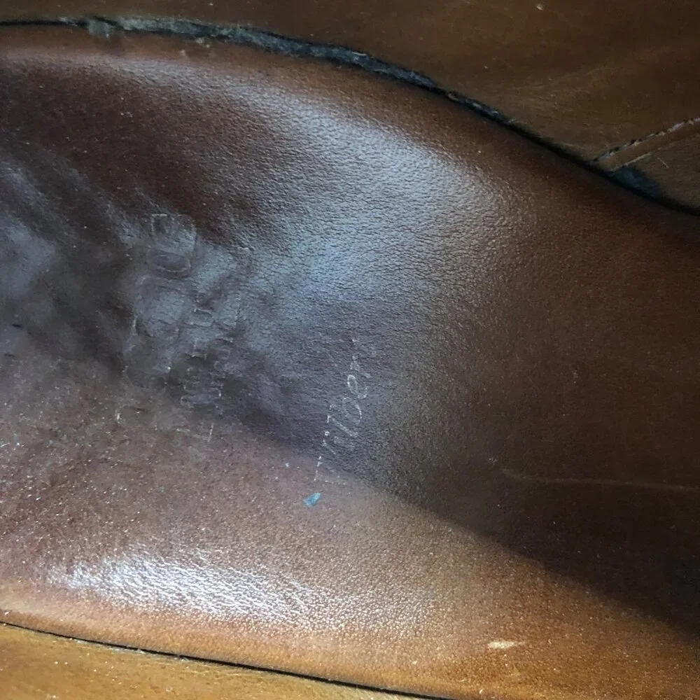 Allen Edmonds Shoes Mens 11B Wilbert Brown Leather Lace Up Derby Oxfords